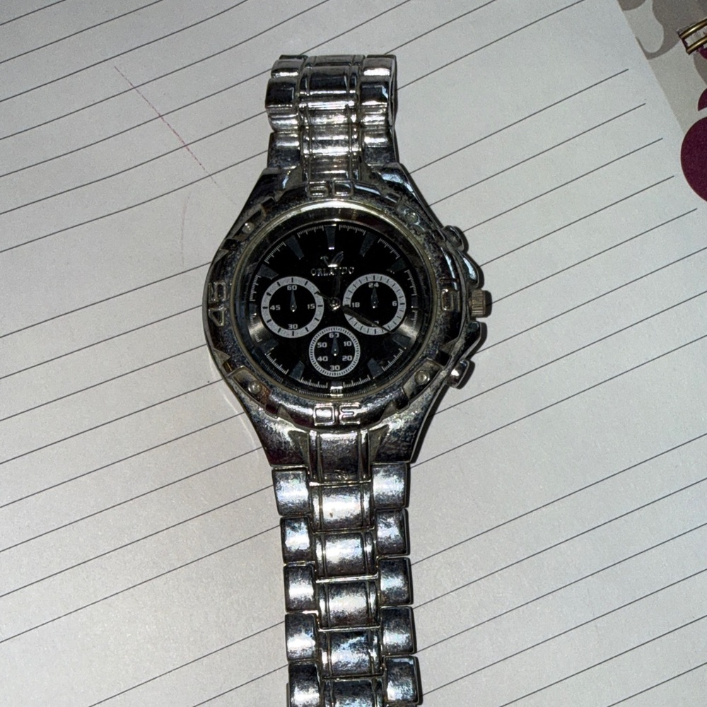Elegant Silver Chronograph Watch